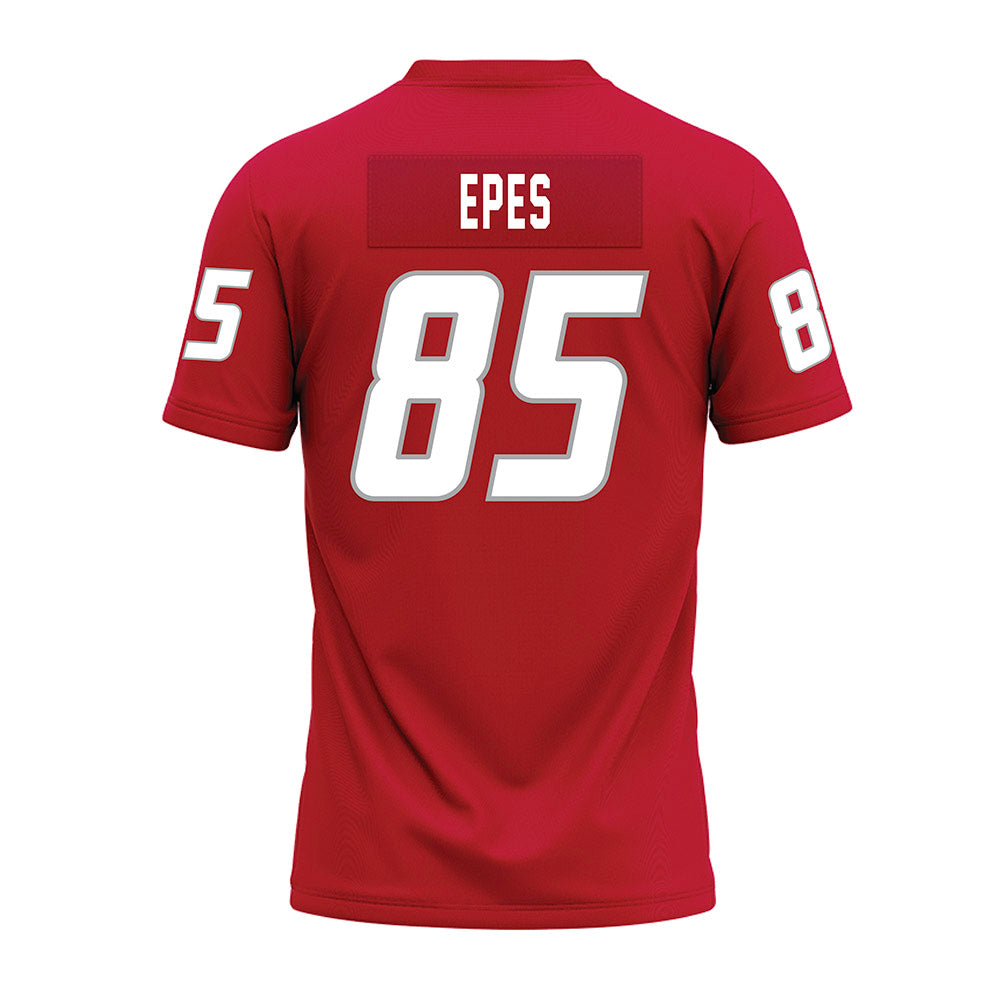 New Mexico - NCAA Football : Jackson Epes - Red Premium Football Jersey-1