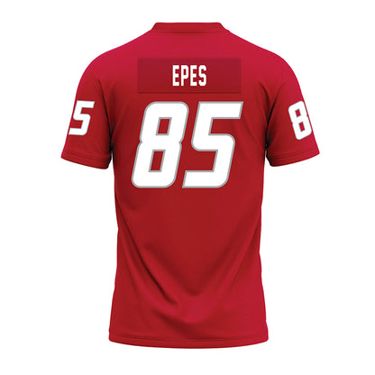 New Mexico - NCAA Football : Jackson Epes - Red Premium Football Jersey-1