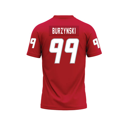 New Mexico - NCAA Football : Jack Burzynski - Red Premium Football Jersey-1