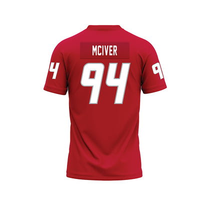 New Mexico - NCAA Football : Jalen McIver - Red Premium Football Jersey-1