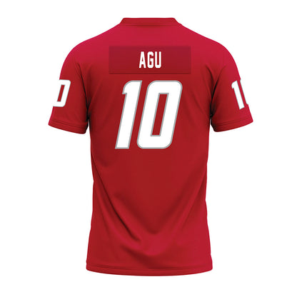New Mexico - NCAA Football : Darren Agu - Red Premium Football Jersey-1