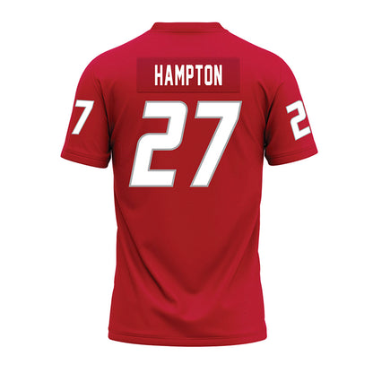 New Mexico - NCAA Football : Brannon Hampton - Red Premium Football Jersey-1