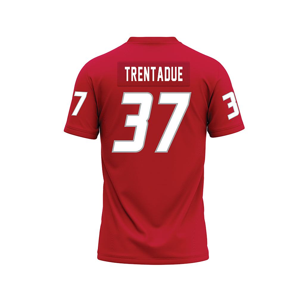 New Mexico - NCAA Football : Johnathan Trentadue - Red Premium Football Jersey-1