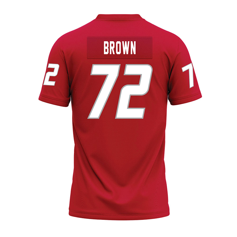 New Mexico - NCAA Football : Nevell Brown - Red Premium Football Jersey-1