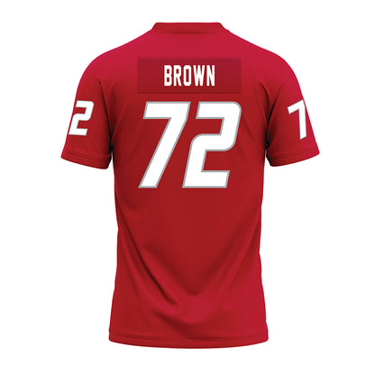 New Mexico - NCAA Football : Nevell Brown - Red Premium Football Jersey-1