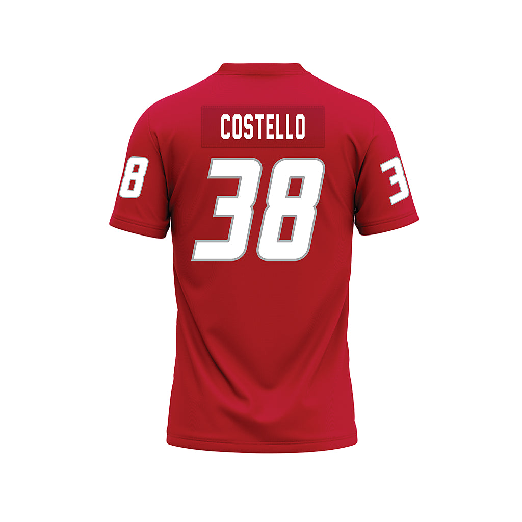 New Mexico - NCAA Football : Devin Costello - Red Premium Football Jersey-1