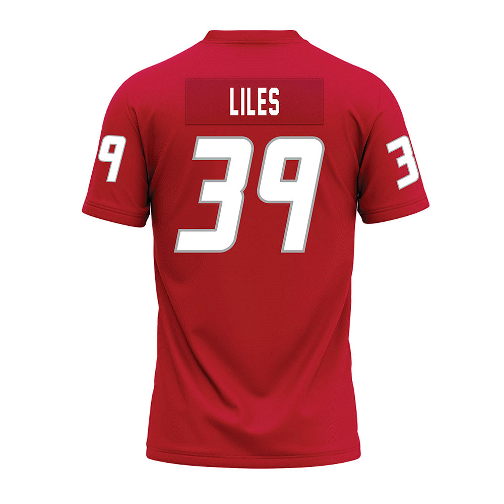 New Mexico - NCAA Football : Jaron Liles - Red Premium Football Jersey-1