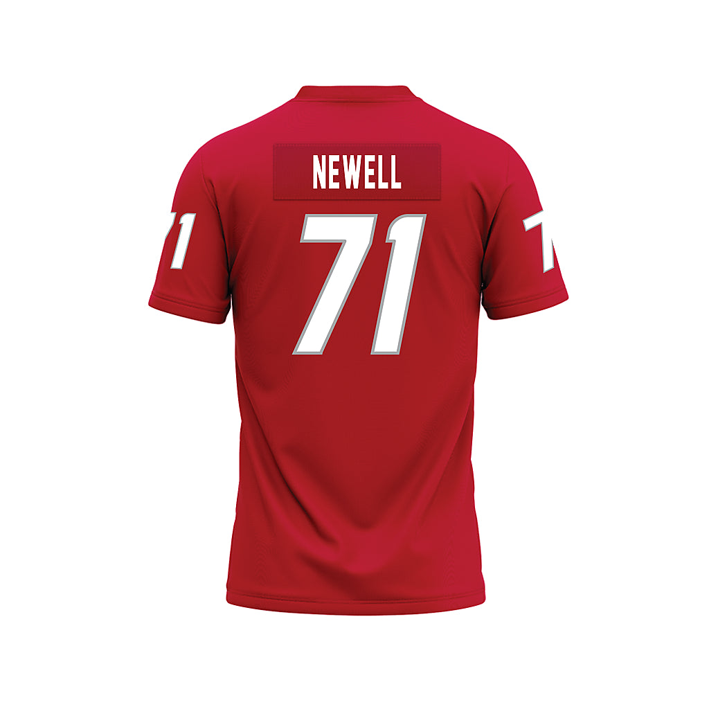 New Mexico - NCAA Football : Danzel Newell - Red Premium Football Jersey-1