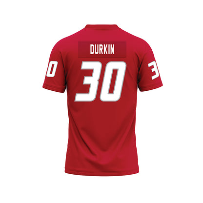 New Mexico - NCAA Football : Brendan Durkin - Red Premium Football Jersey-1