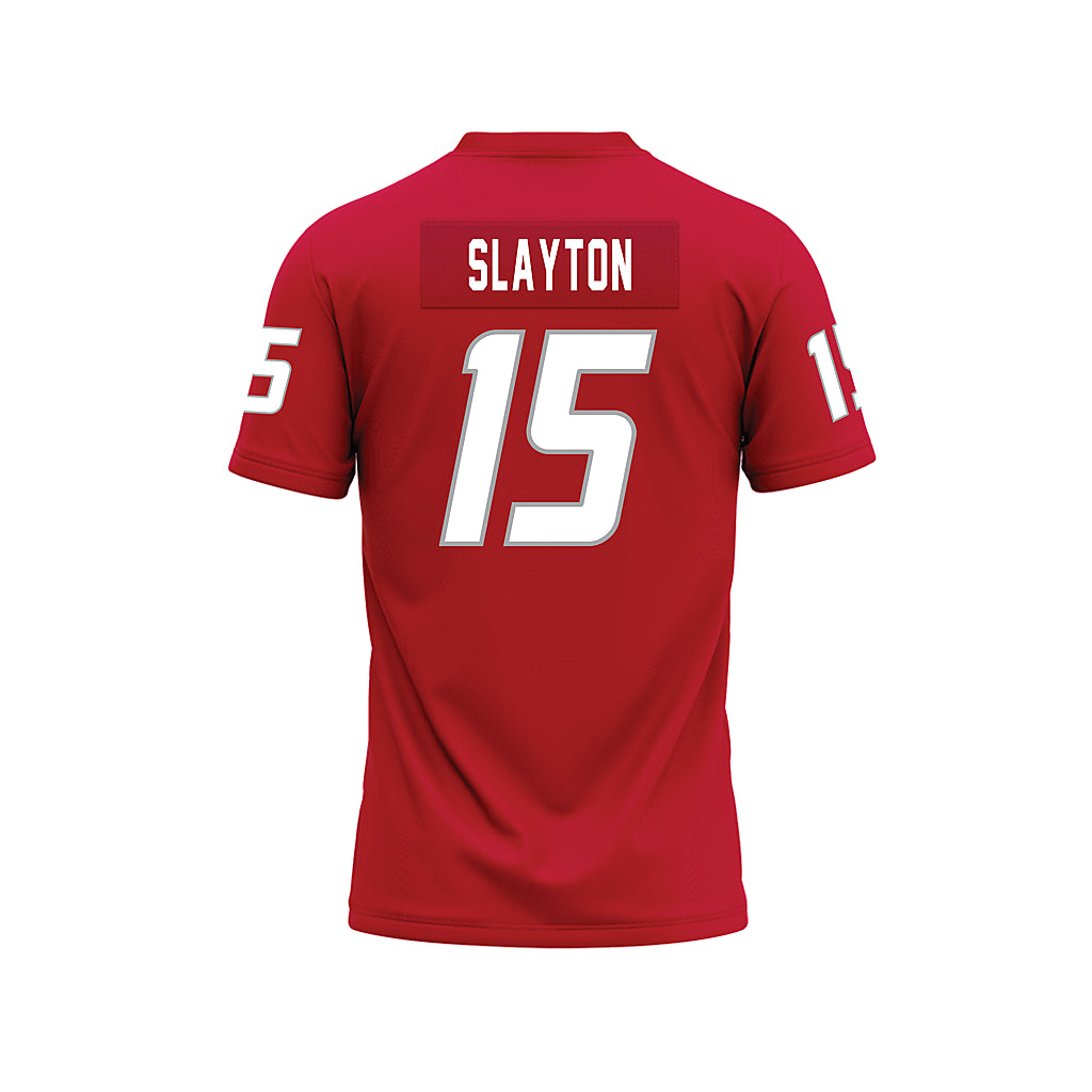 New Mexico - NCAA Football : Xavier Slayton - Red Premium Football Jersey-1