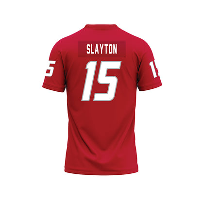 New Mexico - NCAA Football : Xavier Slayton - Red Premium Football Jersey-1