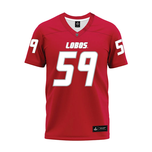 New Mexico - NCAA Football : Kaden Robnett - Red Premium Football Jersey-0
