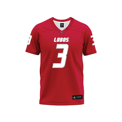 New Mexico - NCAA Football : Gabriel Motschenbacher - Red Premium Football Jersey-0