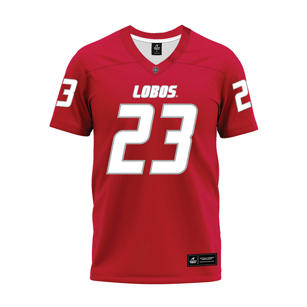 New Mexico - NCAA Football : Cameron Mathews - Red Premium Football Jersey-0