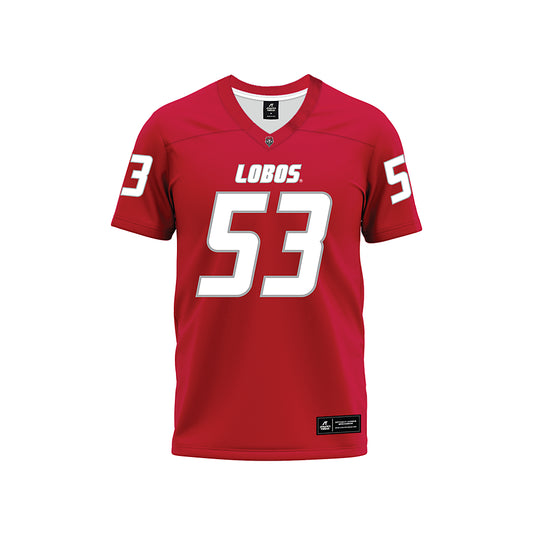 New Mexico - NCAA Football : Caden Beck - Red Premium Football Jersey-0