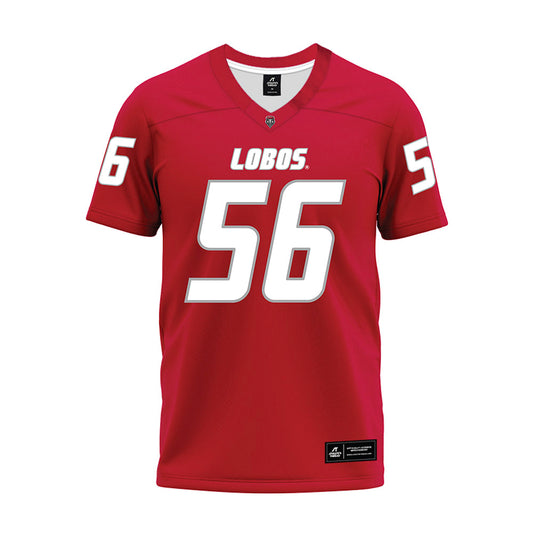 New Mexico - NCAA Football : Sa'Kylee Woodard - Red Premium Football Jersey-0