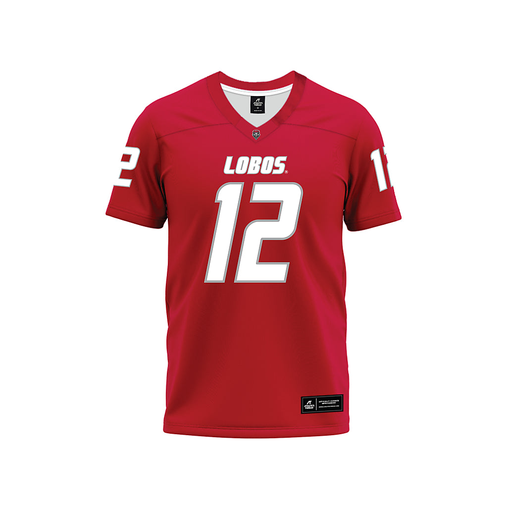 New Mexico - NCAA Football : Drew Speech - Red Premium Football Jersey-0