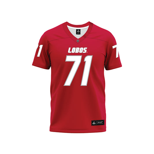 New Mexico - NCAA Football : Danzel Newell - Red Premium Football Jersey-0