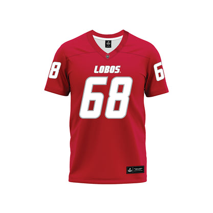 New Mexico - NCAA Football : Tyler Lawrence - Red Premium Football Jersey-0
