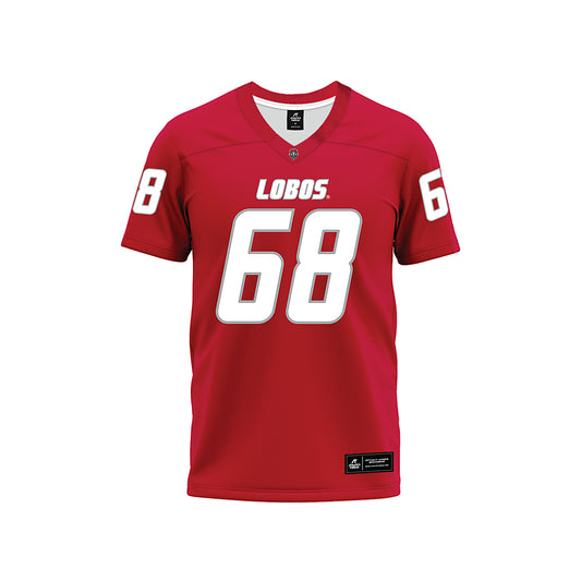 New Mexico - NCAA Football : Tyler Lawrence - Red Premium Football Jersey-0