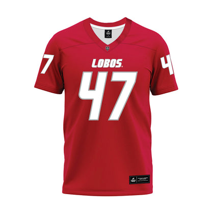 New Mexico - NCAA Football : Marcus Stevens - Red Premium Football Jersey-0