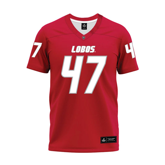 New Mexico - NCAA Football : Marcus Stevens - Red Premium Football Jersey-0
