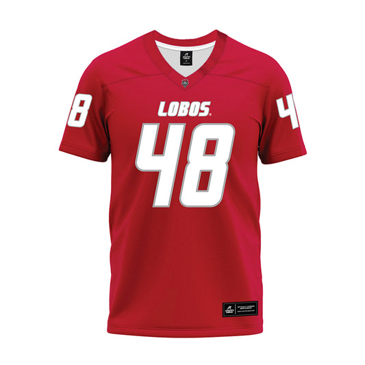 New Mexico - NCAA Football : John Sierra - Red Premium Football Jersey-0