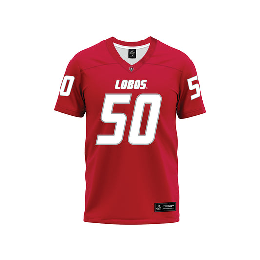 New Mexico - NCAA Football : Lincoln Epstein - Red Premium Football Jersey-0