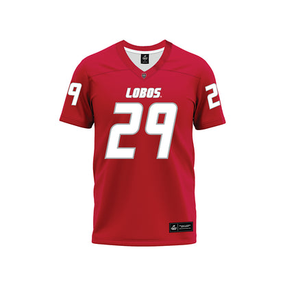 New Mexico - NCAA Football : Xavier Rivera-Rogers - Red Premium Football Jersey-0