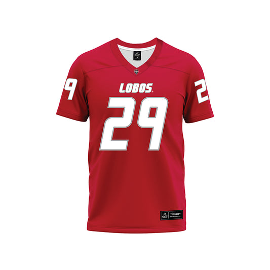 New Mexico - NCAA Football : Xavier Rivera-Rogers - Red Premium Football Jersey-0