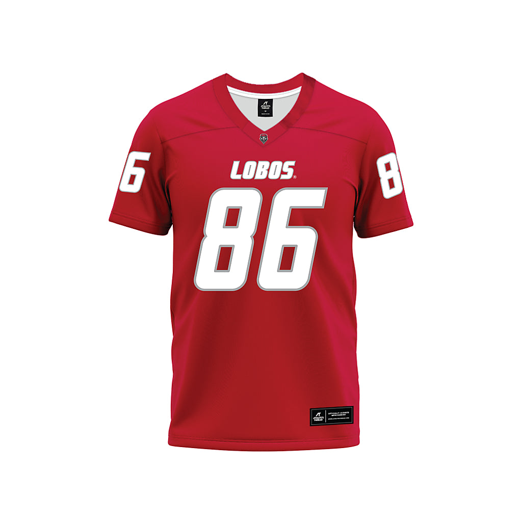 New Mexico - NCAA Football : D'Angelo Mayes - Red Premium Football Jersey-0
