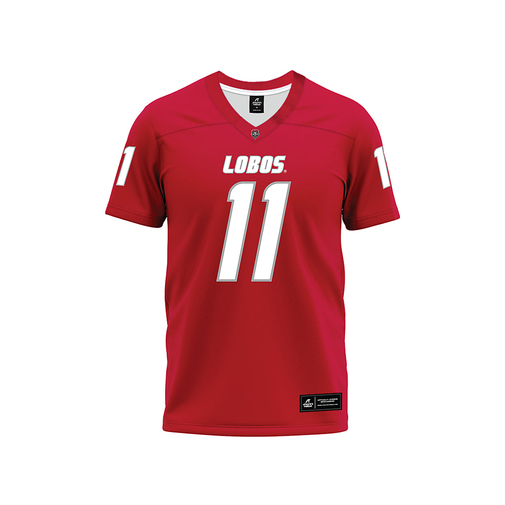 New Mexico - NCAA Football : Massiah Mingo - Red Premium Football Jersey-0
