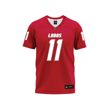 New Mexico - NCAA Football : Massiah Mingo - Red Premium Football Jersey-0