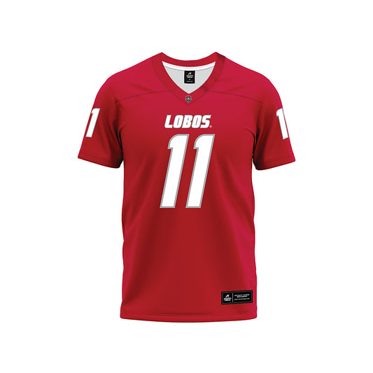 New Mexico - NCAA Football : Massiah Mingo - Red Premium Football Jersey-0