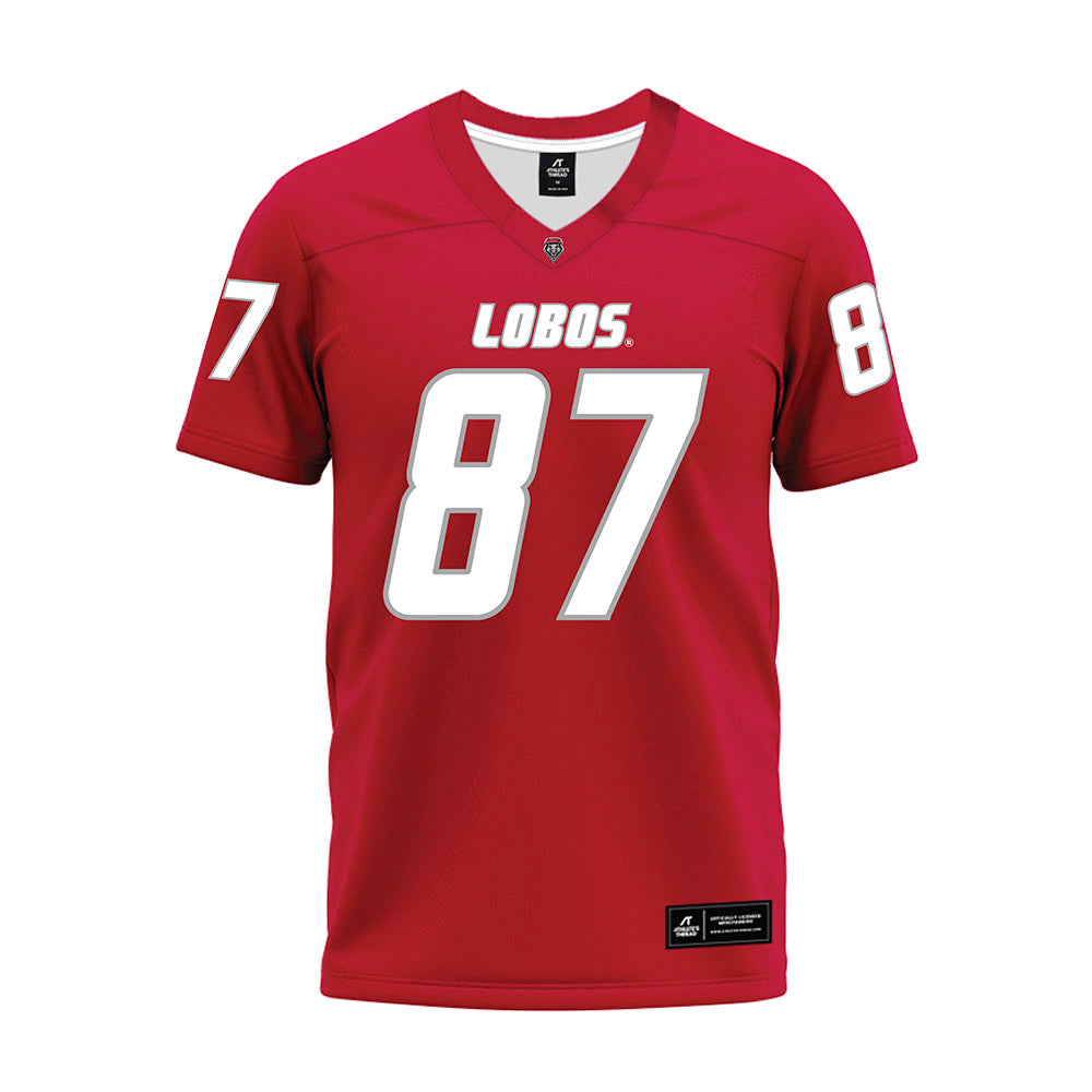 New Mexico - NCAA Football : Abraham Williams - Red Premium Football Jersey-0