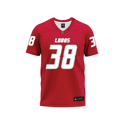 New Mexico - NCAA Football : Devin Costello - Red Premium Football Jersey-0