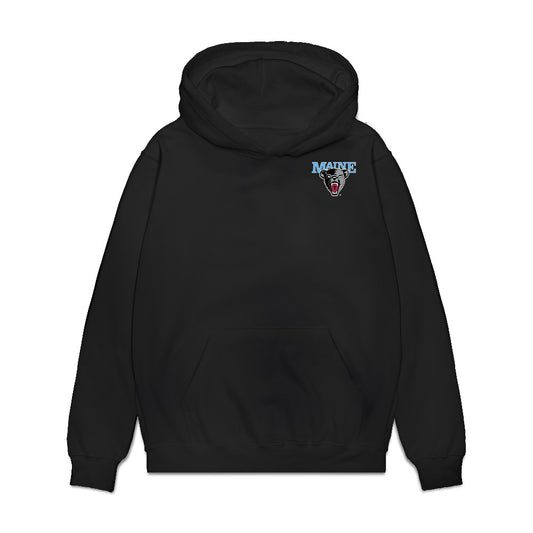 Maine - NCAA Men's Ice Hockey : Brandon Holt - Game Face Premium Hooded Sweatshirt-0