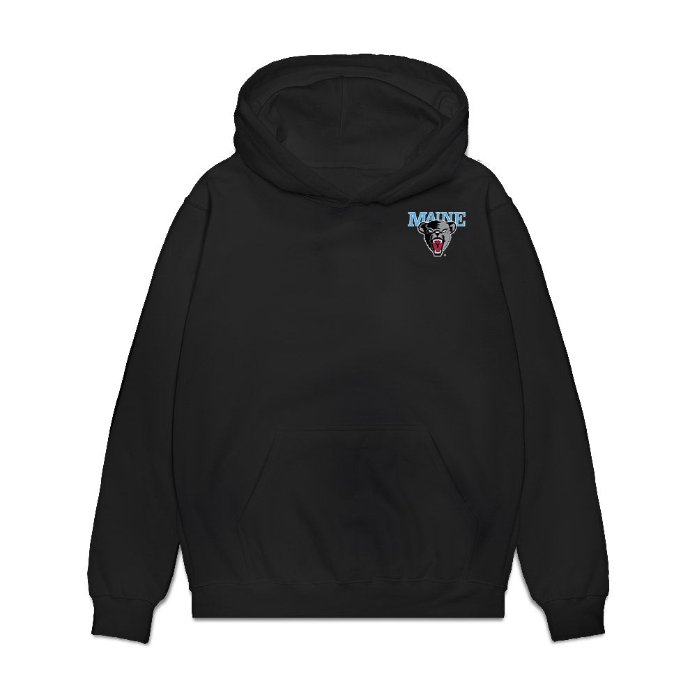 Maine - NCAA Men's Ice Hockey : Joshua Nadeau - Game Face Premium Hooded Sweatshirt-0