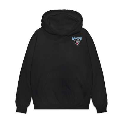 Maine - NCAA Men's Ice Hockey : Joshua Nadeau - Game Face Premium Hooded Sweatshirt-0