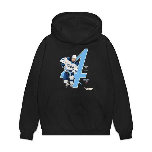 Maine - NCAA Men's Ice Hockey : Brandon Holt - Breakthrough Premium Hooded Sweatshirt-0