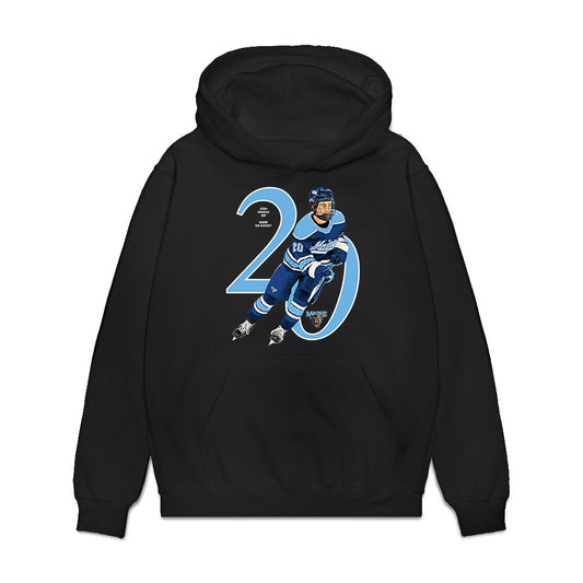 Maine - NCAA Men's Ice Hockey : Joshua Nadeau - Breakthrough Premium Hooded Sweatshirt-0