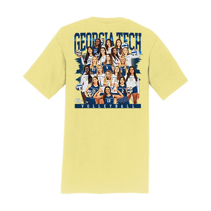 Georgia Tech - NCAA Womens Volleyball : Team Collage T-Shirt-1