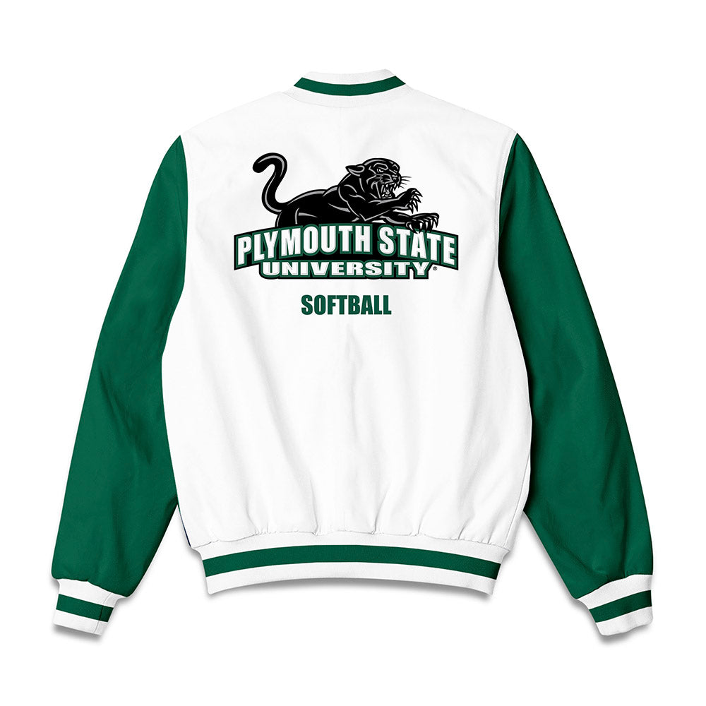 Plymouth State - NCAA Softball : Emily Bessette - Bomber Jacket-1
