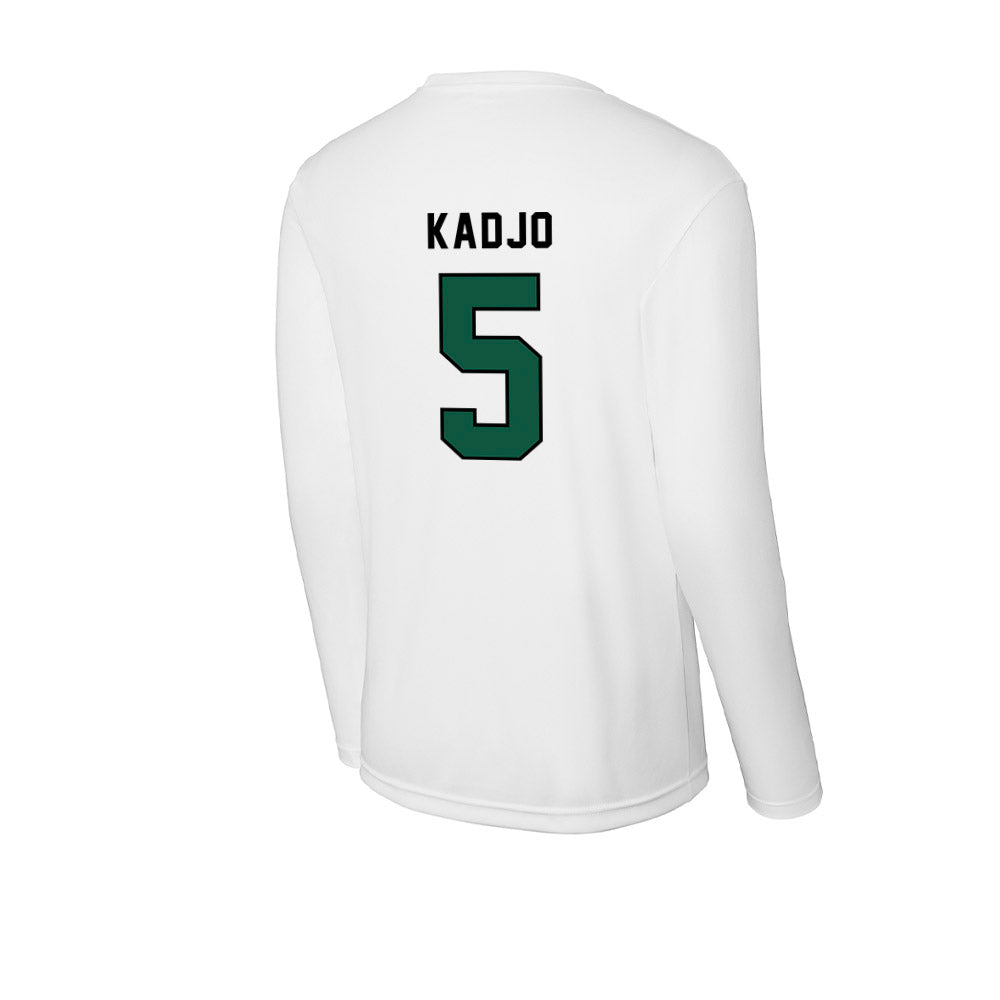 Plymouth State - NCAA Men's Soccer : Koffi Kadjo - Activewear Long Sleeve T-Shirt-1