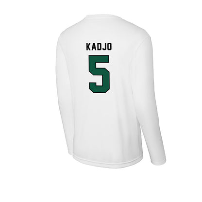 Plymouth State - NCAA Men's Soccer : Koffi Kadjo - Activewear Long Sleeve T-Shirt-1