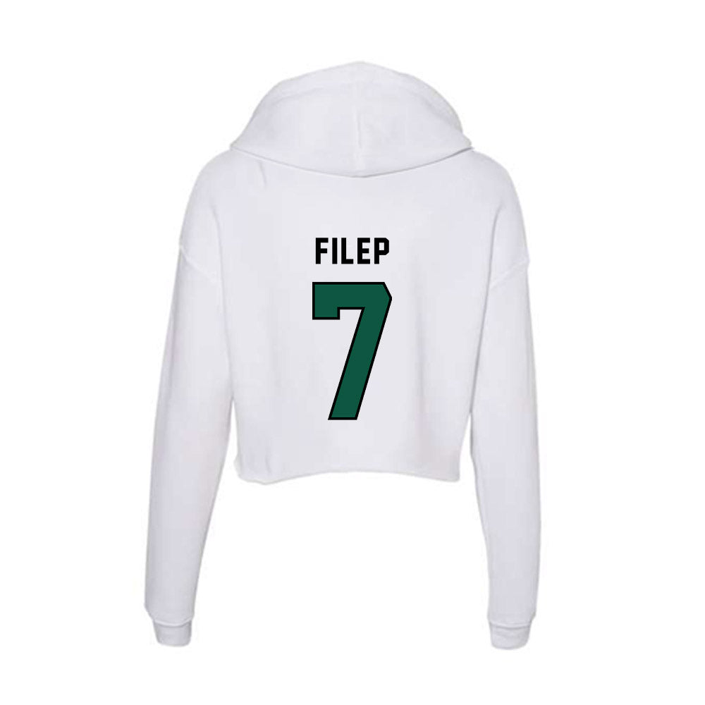 Plymouth State - NCAA Women's Soccer : Julia Filep - Women's Crop Fleece Hoodie-1