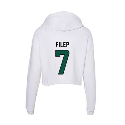 Plymouth State - NCAA Women's Soccer : Julia Filep - Women's Crop Fleece Hoodie-1