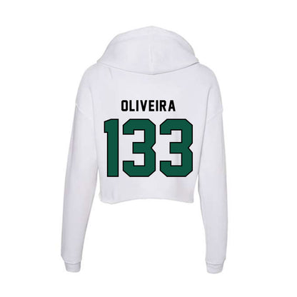 Plymouth State - NCAA Wrestling : Jacob Oliveira - Women's Crop Fleece Hoodie-1