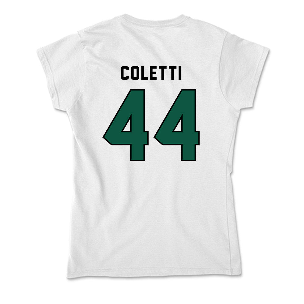Plymouth State - NCAA Football : Adam Coletti - Soft Style Women’s T-Shirt-1