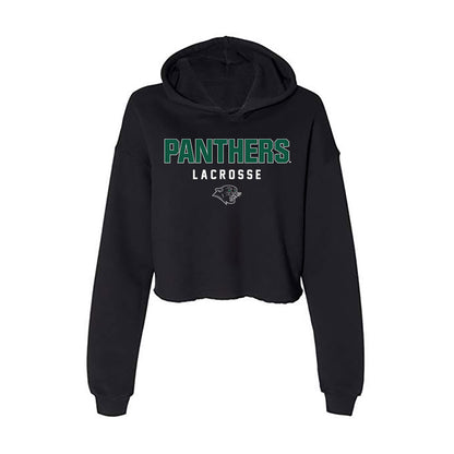Plymouth State - NCAA Men's Lacrosse : Colby Walden - Women's Crop Fleece Hoodie-0